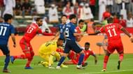 Oman in action against Japan at the Asia Cup (Image courtesy: AFC)